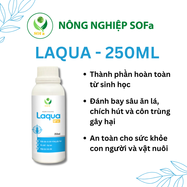 Chế Phẩm Trừ Sâu Sinh Học Laqua - Tiêu Diệt Nhiều Loại Sâu Và Côn Trùng Gây Hại - Ảnh 2