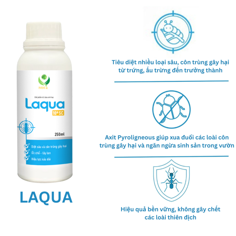 Chế Phẩm Trừ Sâu Sinh Học Laqua - Tiêu Diệt Nhiều Loại Sâu Và Côn Trùng Gây Hại - Ảnh 3