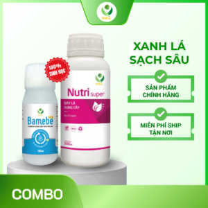Combo xanh lá sạch sâu - Cung cấp dinh dưỡng cho lá cây xanh dày bóng khỏe, hạn chế côn trùng tấn công