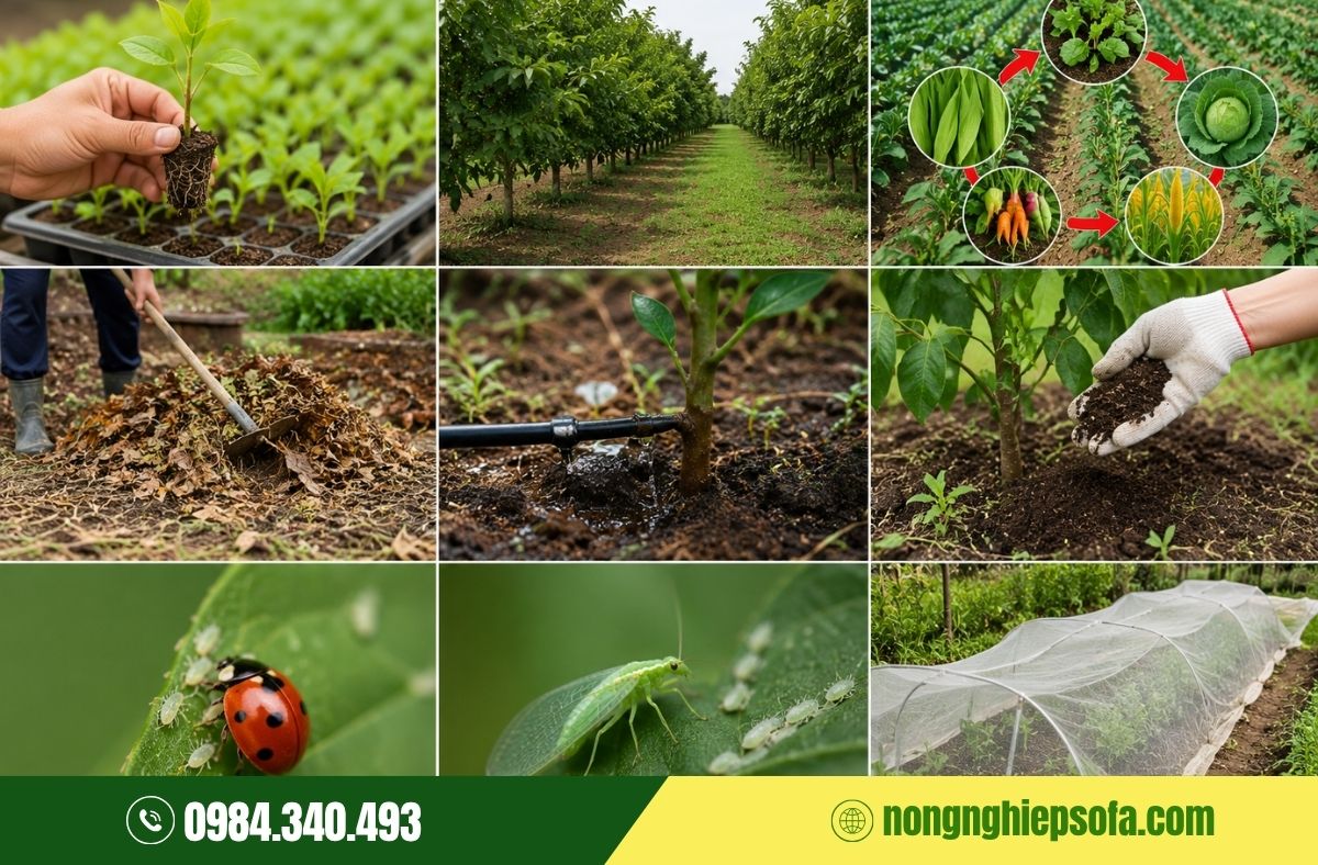 Các giải pháp phòng trừ sâu bệnh hại cây trồng​ hiệu quả